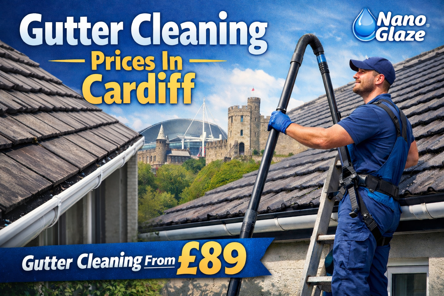 Gutter Cleaning Prices in Cardiff